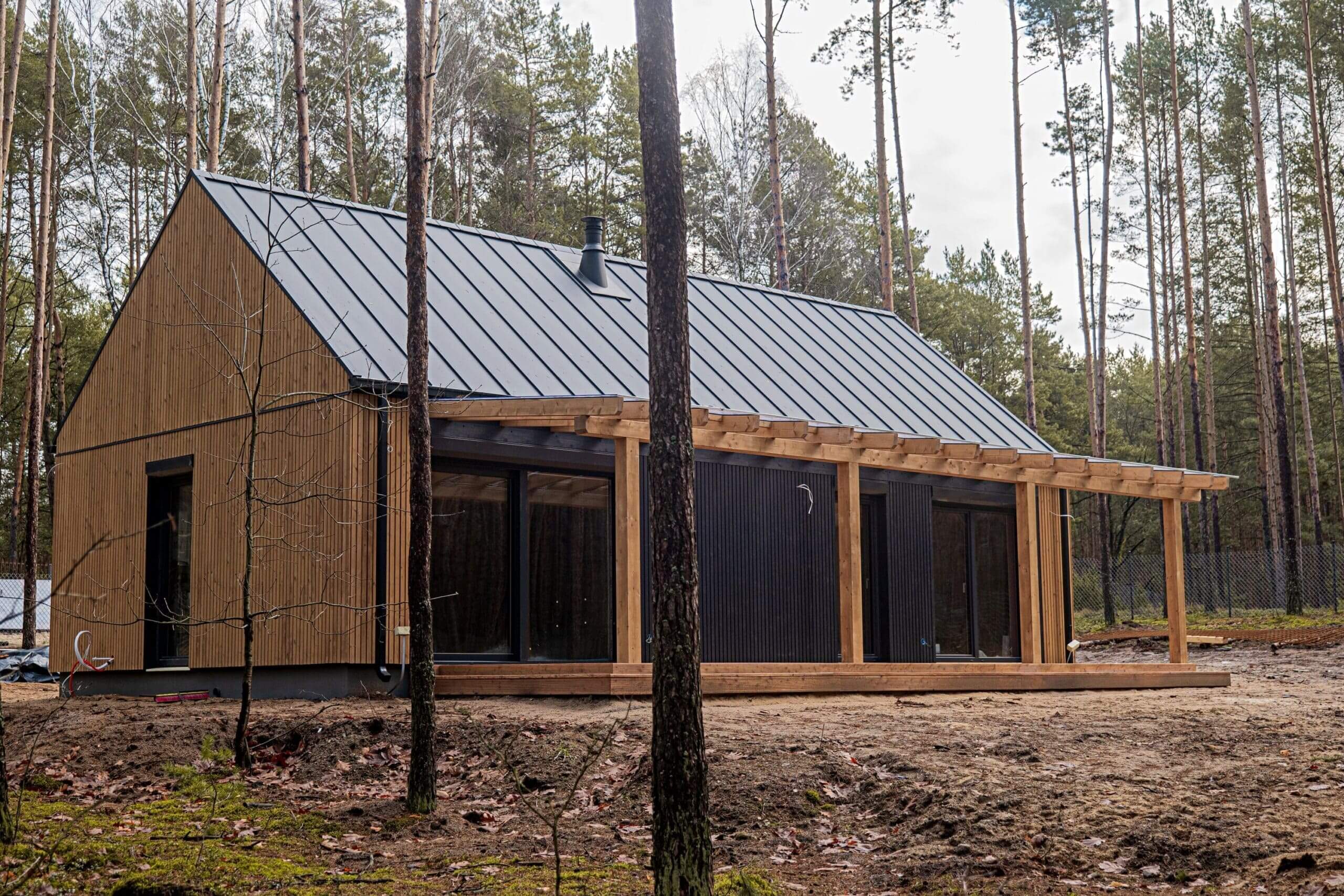 Современный одноэтажный дом